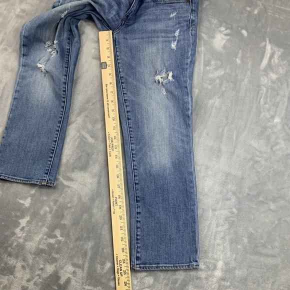 Vintage American Eagle Artist Jeans Womens 8 Low Rise Bootcut Distressed - Picture 11 of 16